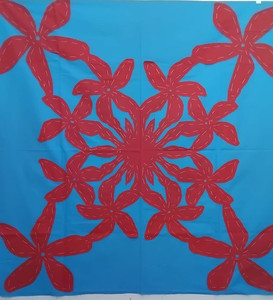 Baby's first Tivaevae, stitched with aro'a (Tiare Maori) Ei Moana Consultants