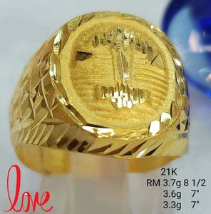 Products: 21K GOLD MENS RING - E&J Bags NZ