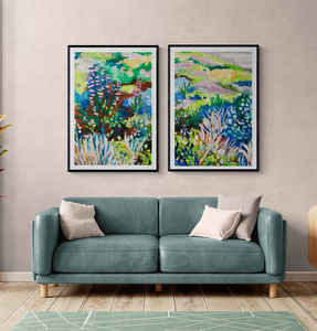 Botanical Prints: Dunes at Dusk detail 1 & 2