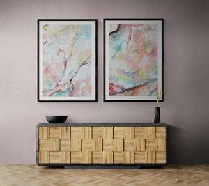 Sandstone & Pink Landing Pair Art Print