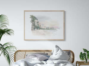 Waikiki Beach Art Print