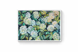 Hydrangeas in white, green & blue