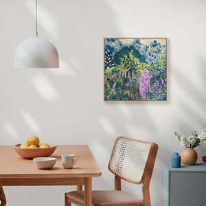 Spring Florals: Twilight Wisteria Canvas