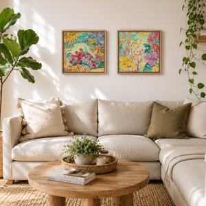 Original Art: Summer Garden I & II Pair