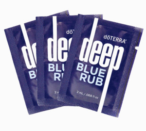 Products: doTERRA Deep Blue Rub sachets 2mL - Essential Health NZ