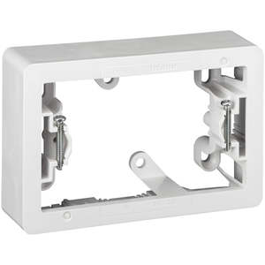 PDL Standard Mounting Block 1Gang 34mm - White