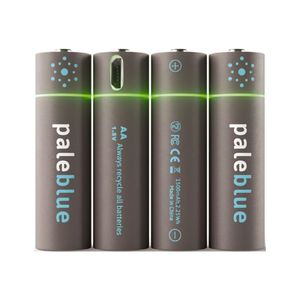 USB Batteries & Charging: Paleblue USB Rechargeable AA Batteries - 4Pack