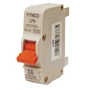 MCB's, RCD's & Mains Switches: Logix LP6 Plug In Circuit Breaker 6A 3kA