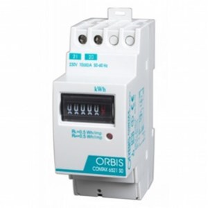 MCB's, RCD's & Mains Switches: Orbis Contax 6521 SO 1Phase 65A 2mod Energy Check Meter