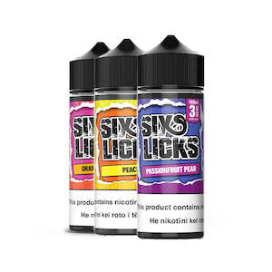 Six Licks E-liquid - 100ml Premium Vape Juices