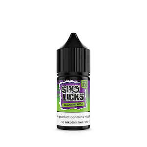 Six Licks Salt Nicotine Eliquids 30ml Bottles