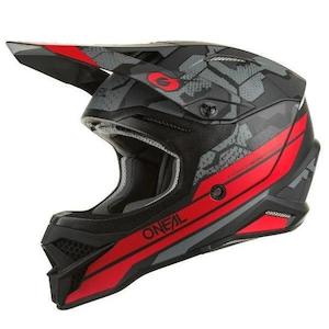 Safety Gear: O'NEAL 3 Series Camo Adult MX Helmet
