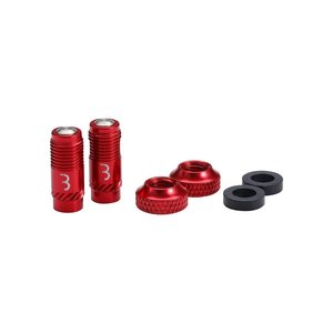 All: BBB VALVE CAPS CORECAP 2pcs - RED