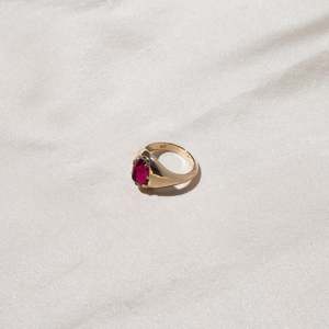 Amulets: Ruby Signet Gold Ring