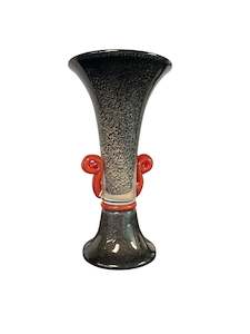 Black & Red Vase Small