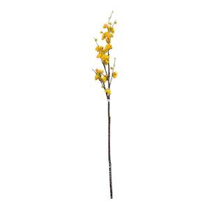 Artificial Flowers: Vibrant Yellow Blossom Branch