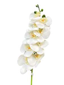 Artificial Flowers: Phalaenopsis Orchid White