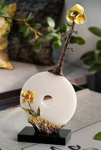 Luxury Art: Big White Marble Jade Decoration