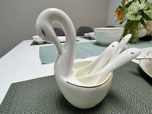 Goldline Swan Saucer