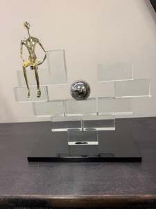 Symmetrical Piece with Golden figurine