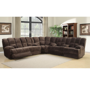 Lounge Suites: Columbia Large Corner Recliner Suite (3Seater+Love Seater+Corner)