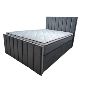 Double Bed Base: Brooklyn Bedframe with Footboard - Double
