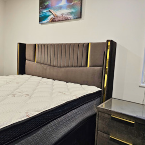 Single Headboards: Opulent Strip Headboard-Single