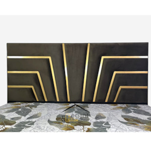 Boston Gold Trim Headboard - King