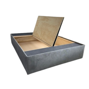 Lift Up Storage Bed With Hinges: Storage Base/Box Bed - Long Single