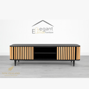 Elegant Contrast TV Unit – NZ Made Entertainment Unit
