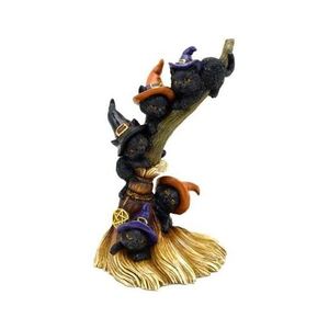 Products: Black cats climbing broomstick