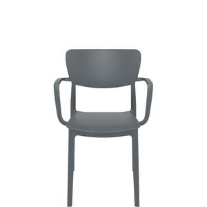 Siesta Chairs: SIESTA LISA ARMCHAIR "CHARCOAL"