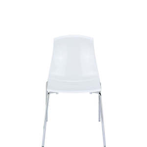 Siesta Chairs: SIESTA ALLEGRA CHAIR "WHITE GLOSS" (x4)