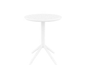 Siesta Tables: SIESTA SKY ROUND FOLDING TABLE "WHITE"
