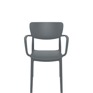 Siesta Chairs: SIESTA LISA ARMCHAIR "CHARCOAL"