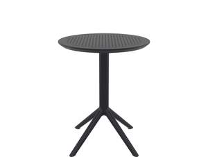 SIESTA SKY ROUND FOLDING TABLE "BLACK"