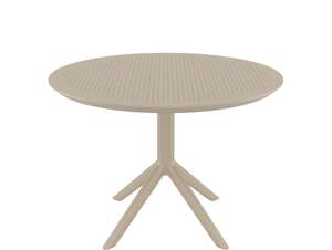 Siesta Tables: SIESTA SKY ROUND TABLE "TAUPE"