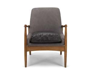 Armchairs: DUNE ARMCHAIR "CANVAS CHARCOAL"