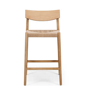 Breakfast Bar Stools: VELOSTER HIGHBACK BREAKFAST BAR STOOL "NATURAL"