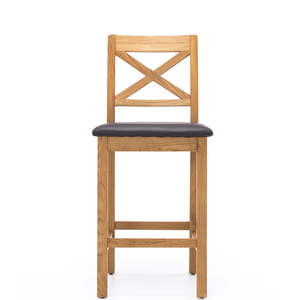 Breakfast Bar Stools: SOLSBURY BREAKFAST BAR STOOL "NATURAL OAK"