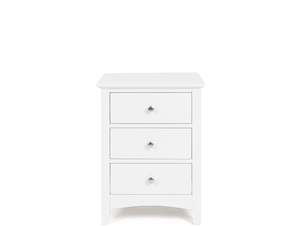Bedside Tables: PARIS 3 DRAWER BEDSIDE TABLE
