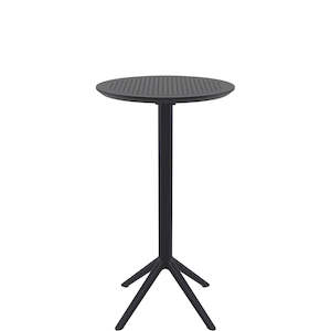 Outdoor Bar Leaners: SKY ROUND OUTDOOR FOLDING BAR LEANER "BLACK"