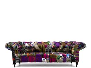 School Sofas: PATCHWORK 3 SEATER SCHOOL SOFA