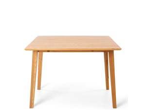 NORDIC DROPLEAF WOODEN DINING TABLE 102cm SQUARE
