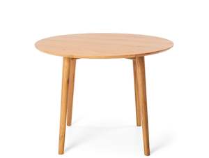 NORDIC DROPLEAF WOODEN DINING TABLE 100cm ROUND