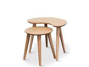 SIENNA WOODEN NEST OF TABLES