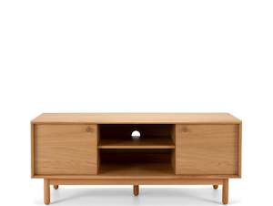 HAMPTON WOODEN ENTERTAINMENT UNIT 135cm