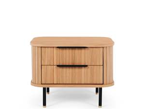 Wooden Bedside Tables: LINEA WOODEN BEDSIDE TABLE "NATURAL OAK"