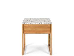 Wooden Bedside Tables: AVON WOODEN BEDSIDE TABLE "TERRAZZO TOP"