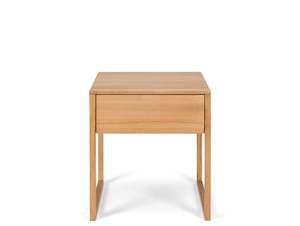 AVON WOODEN BEDSIDE TABLE "OAK TOP"